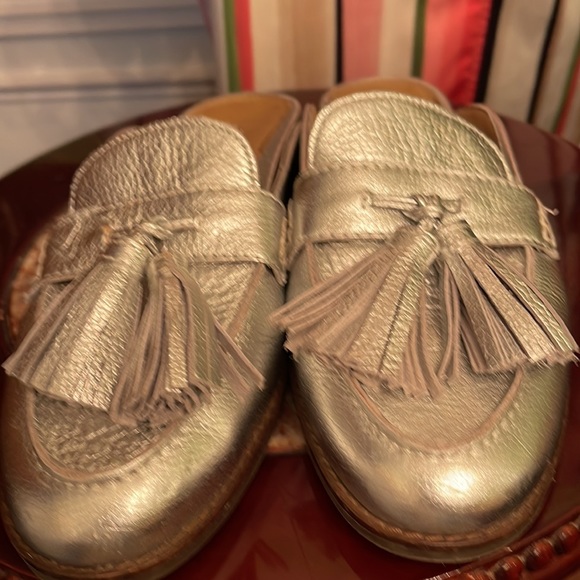 Vionic size7 woman shoe color silver with tassel. Pre owned condition great. - Picture 8 of 8